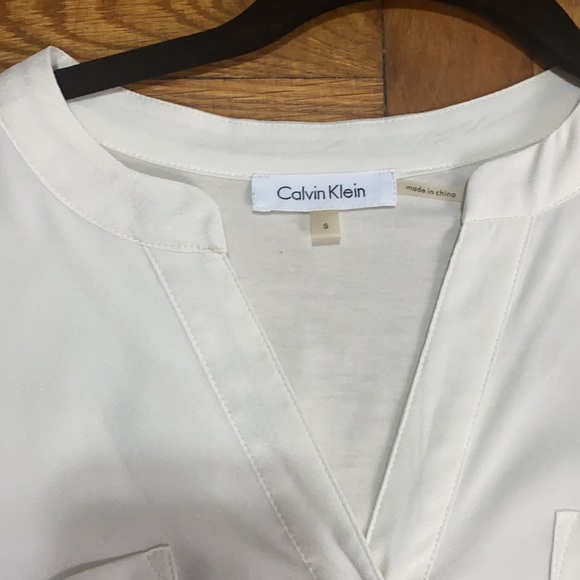 Calvin Klein polyester white blouse - Picture 2 of 4